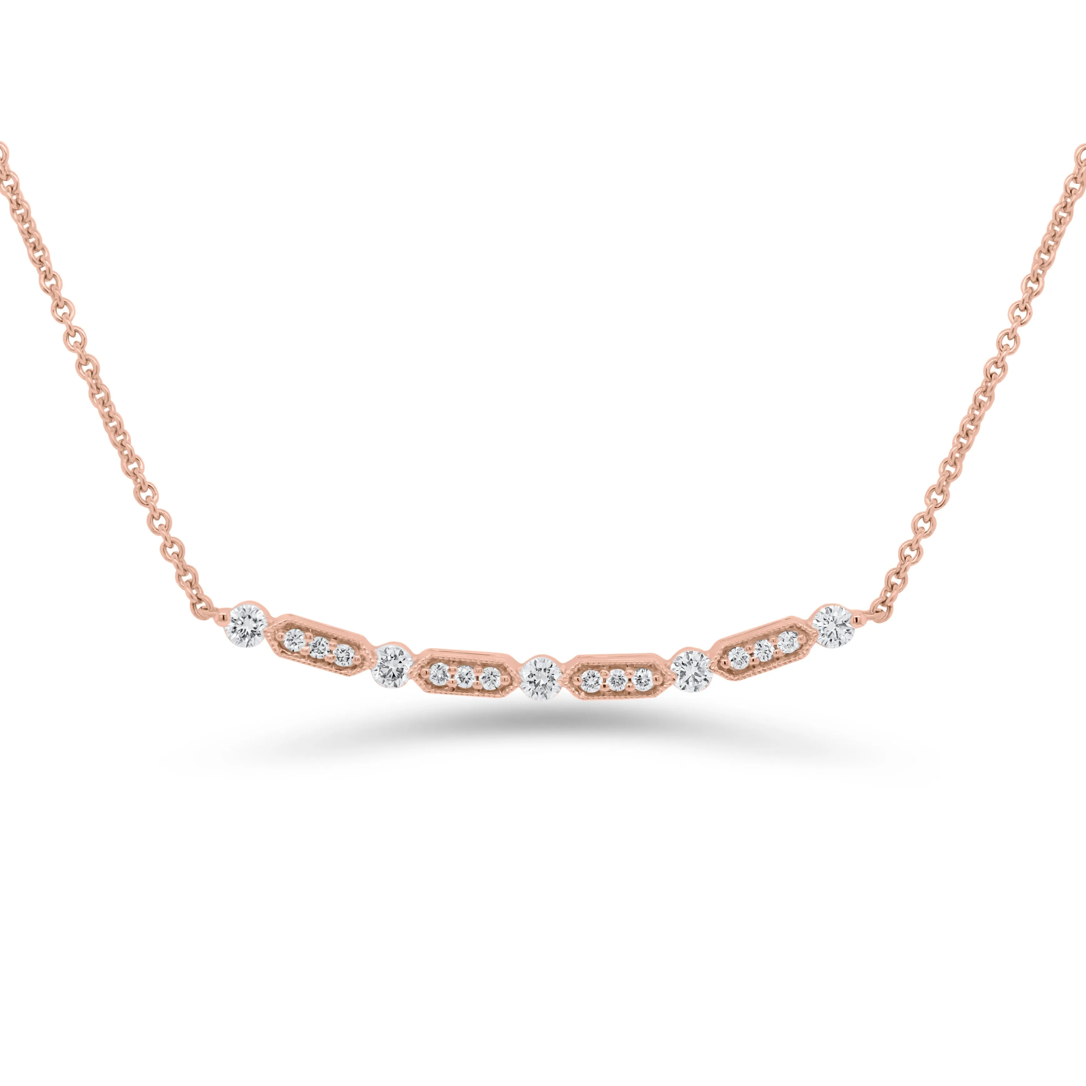 Diamond Bar Station Necklace