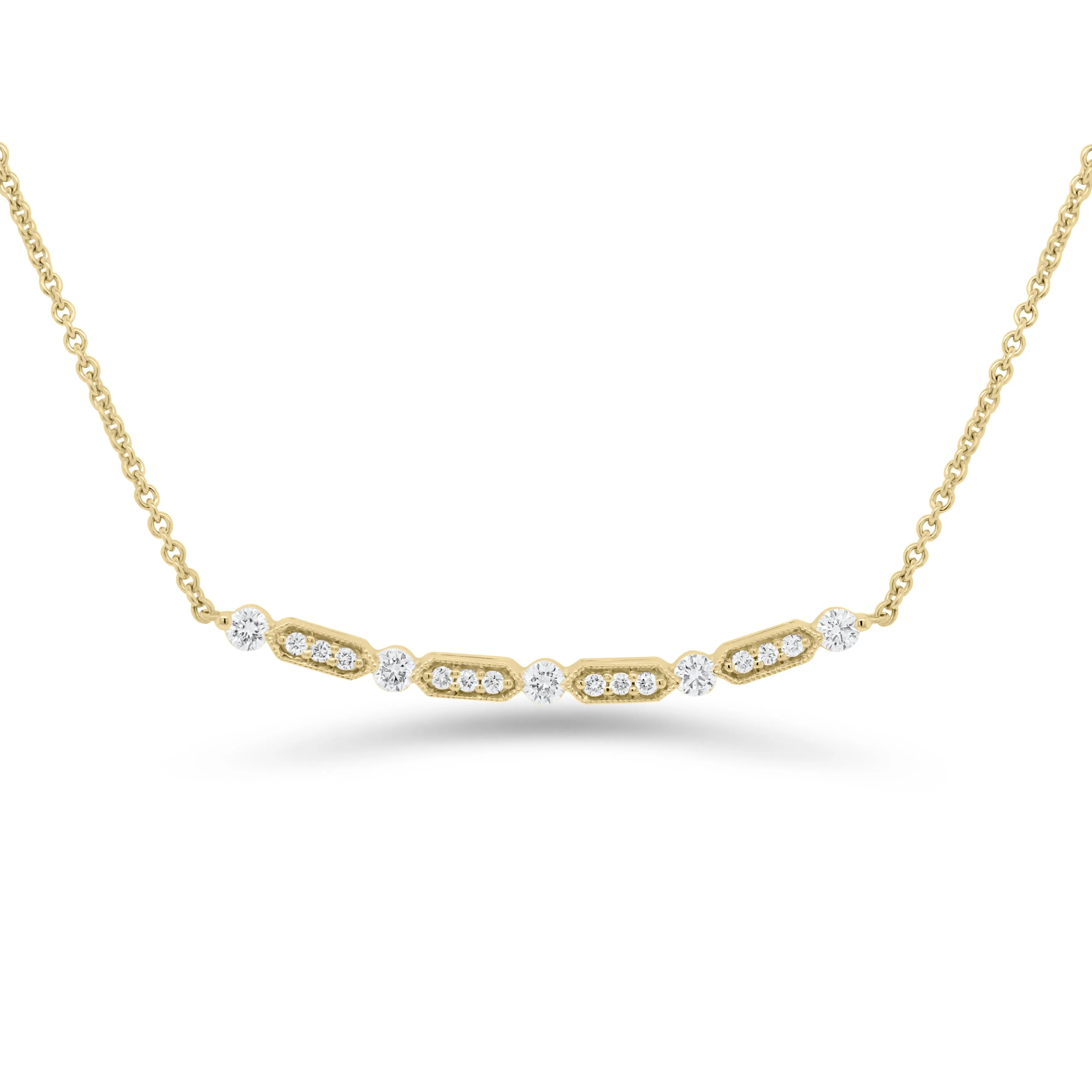 Diamond Bar Station Necklace