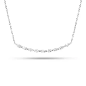 Diamond Marquise Bar Pendant