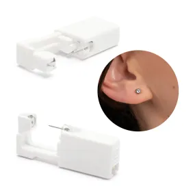 Ear Piercing 3 mm Bezel Crystal Stainless Steel Self Piercer