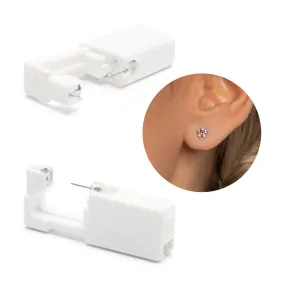 Ear Piercing Rose Daisy Crystal Stainless Steel Self Piercer