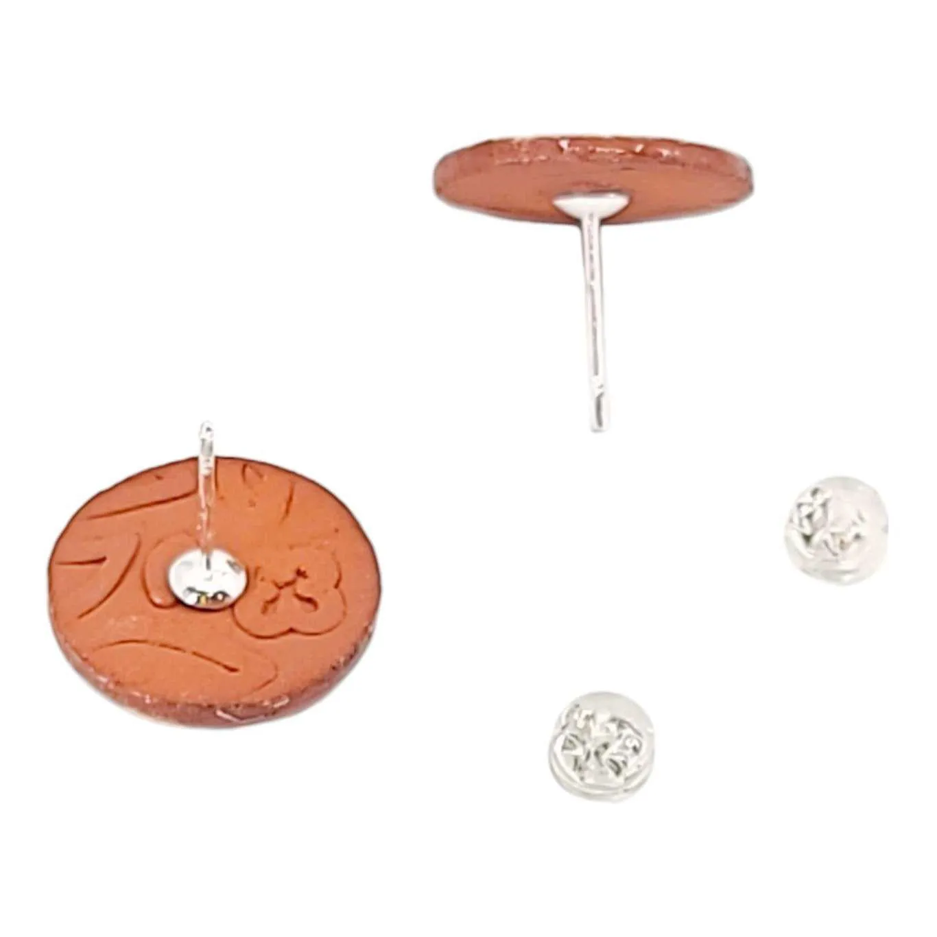 Earrings - Berries Floral Studs by Catie Miller Ceramics