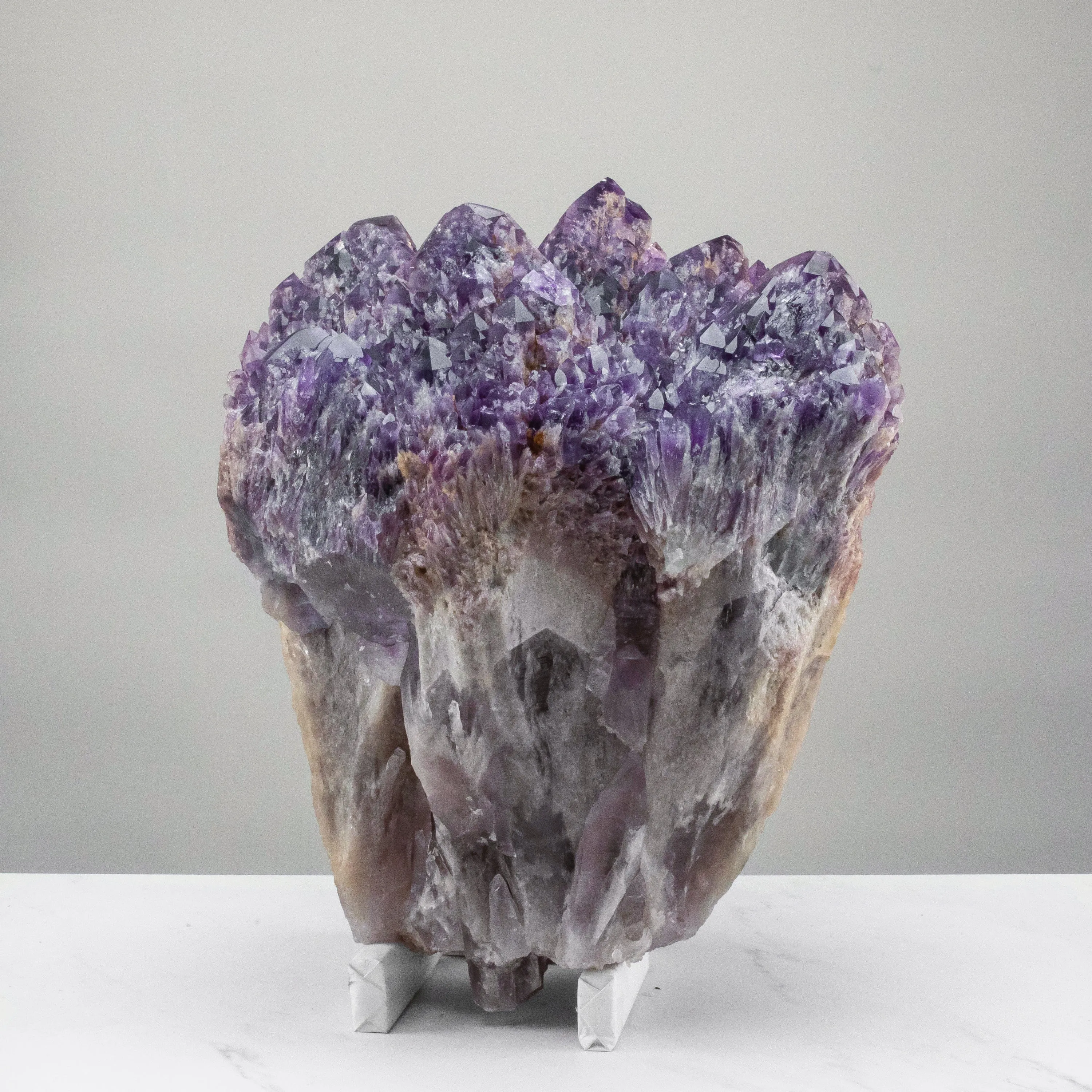 Elestial Amethyst Cluster Point from Brazil - 88lbs / 14"