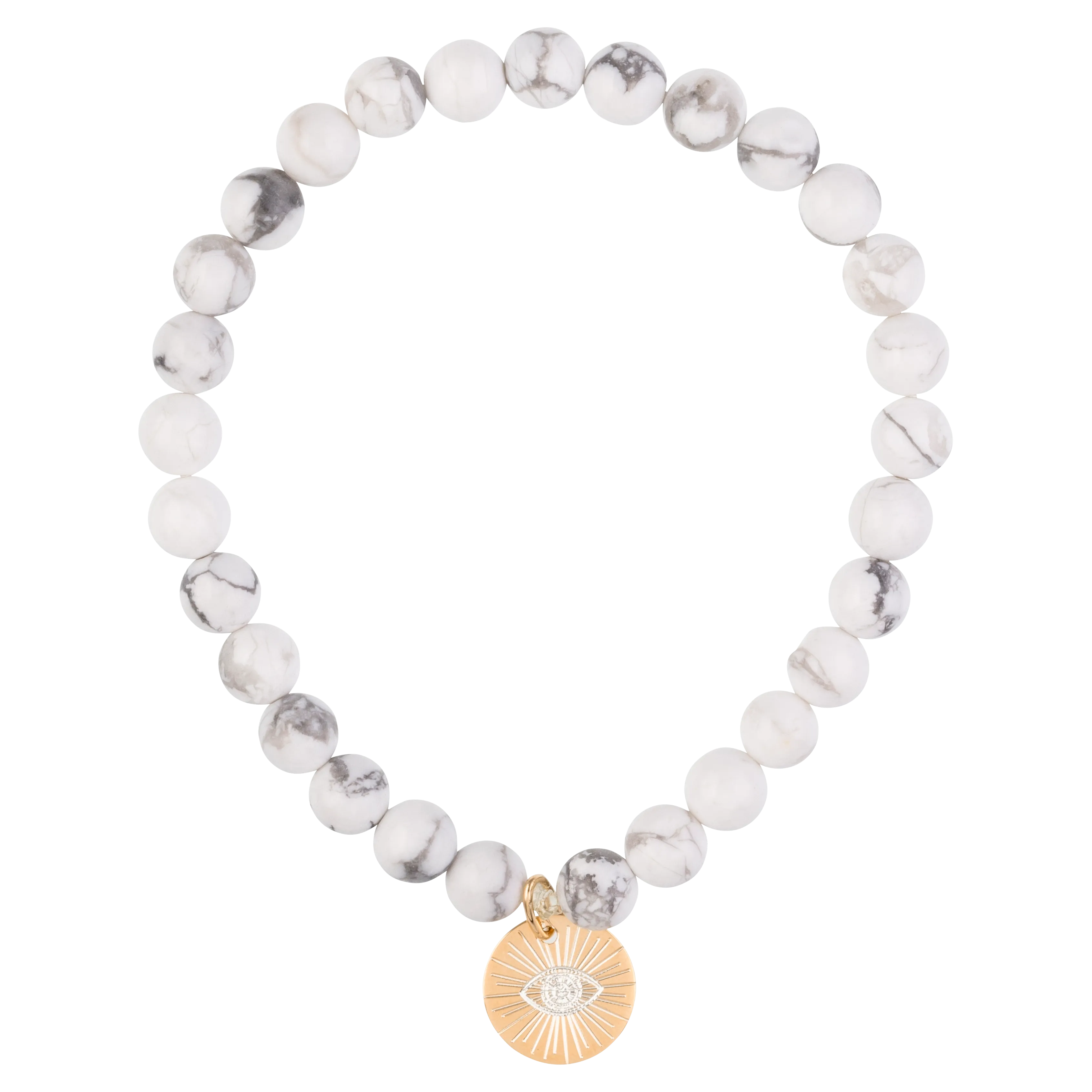 Eye of Providence & Protection Gemstone Bracelet - Gold / Turquoise