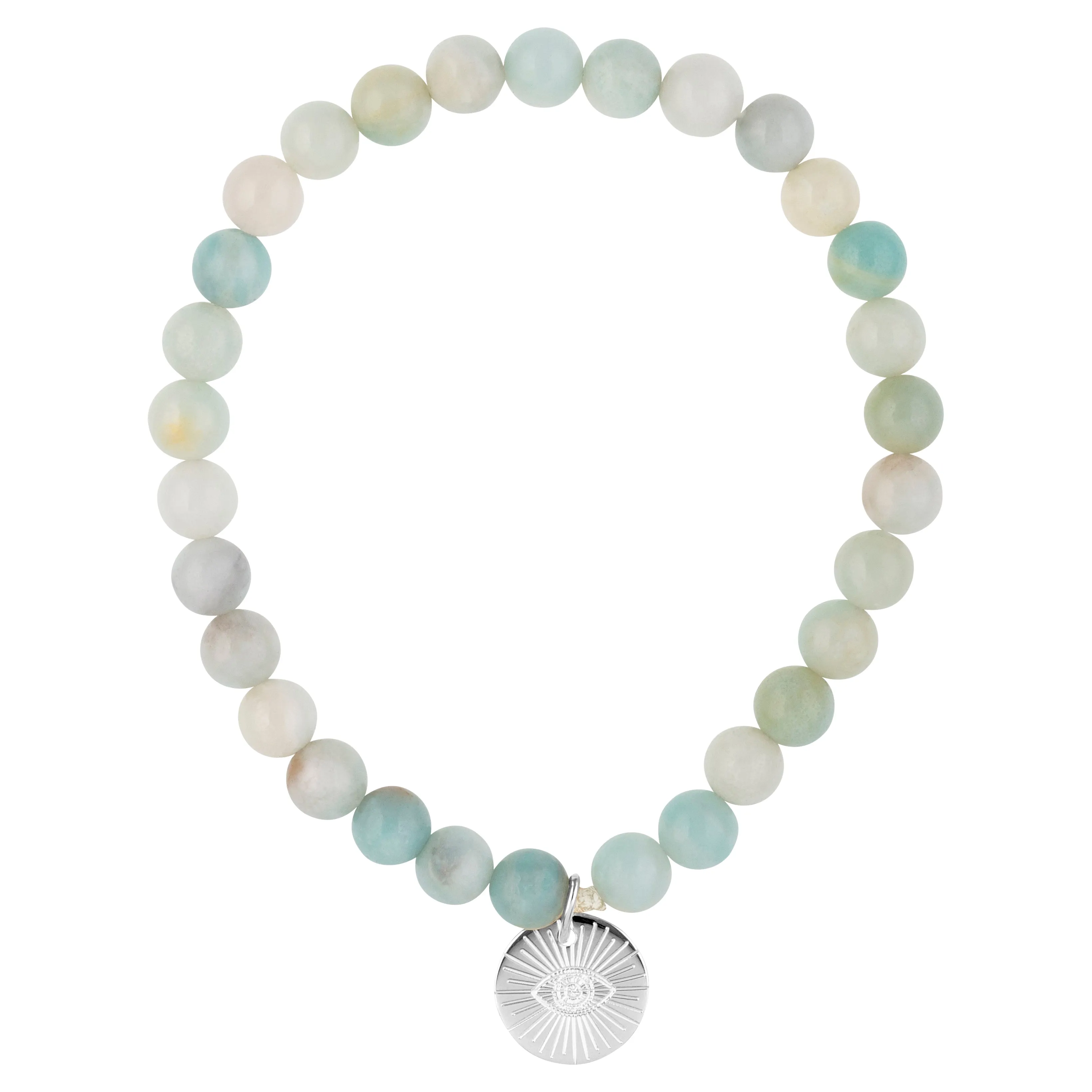 Eye of Providence & Protection Gemstone Bracelet - Gold / Turquoise