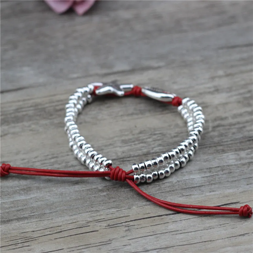 Fashion Jewelry Starfish Seashell Charms Leather Beads Summer Beach Foot Anklet