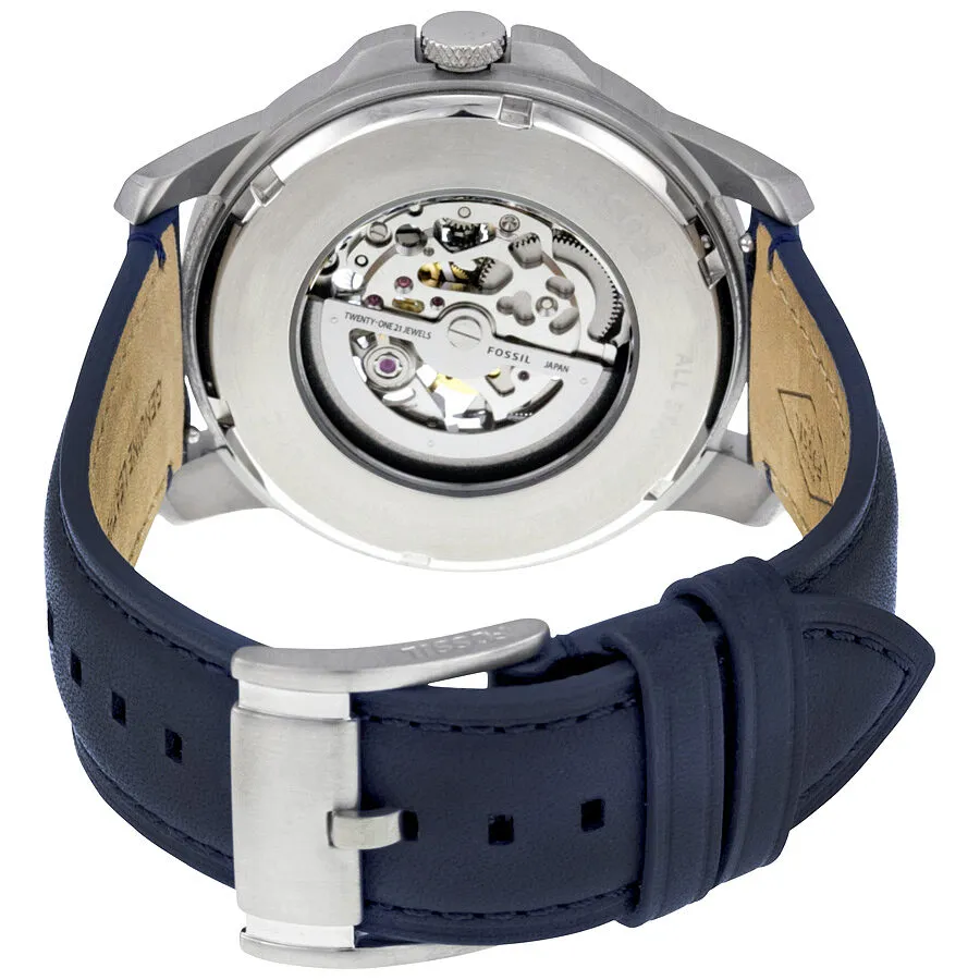 Fossil Grant Automatic Silver Skeleton Dial Men's Watch ME3111