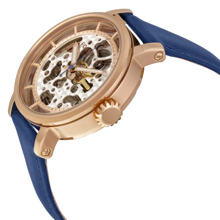 Fossil Original Boyfriend Automatic Skeleton Dial Ladies Watch ME3086