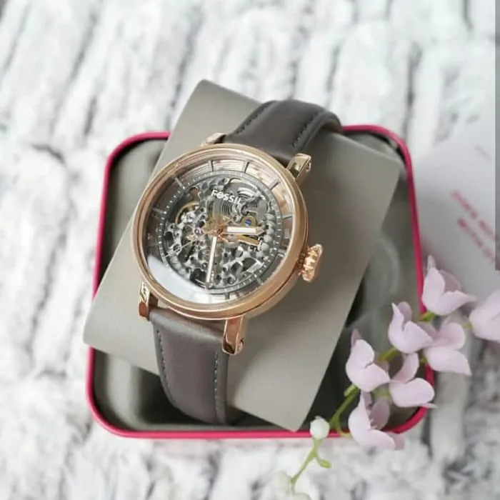 Fossil Original Boyfriend Automatic Skeleton Women's Watch ME3089