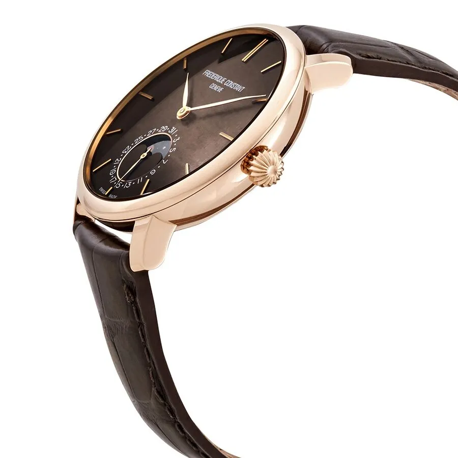 Frederique Constant SlimLine Moonphase Automatic Brown Dial Men's Watch FC-705C4S9