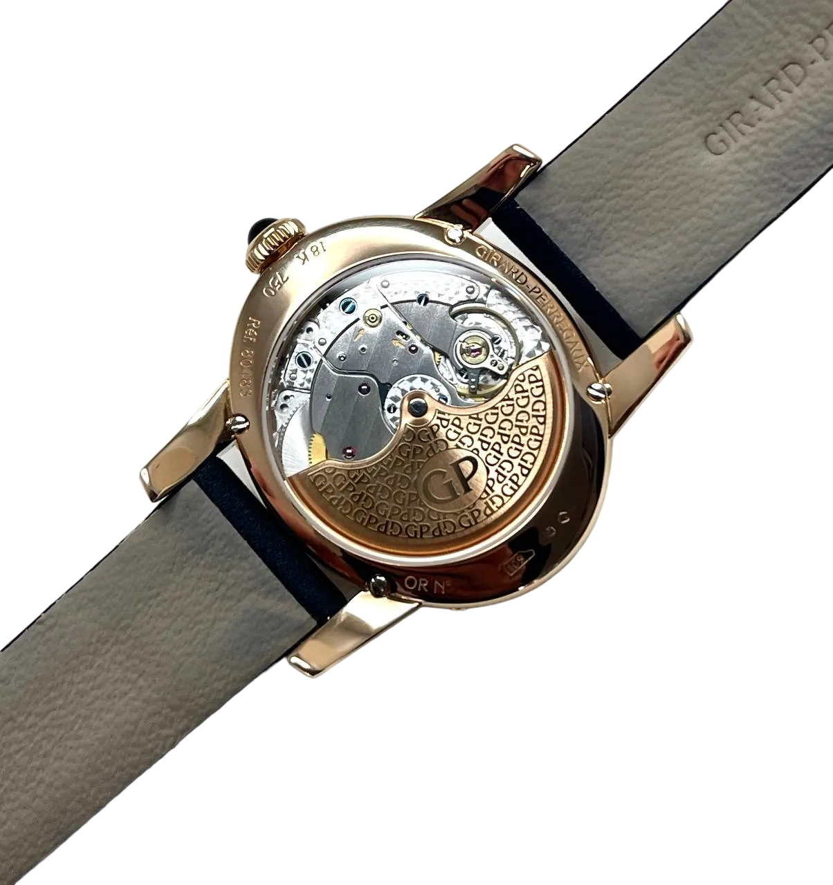 Girard-Perregaux Cat's Eye Annual , Zodiac Calendars 18K Rose Gold & Diamonds Lady's Watch