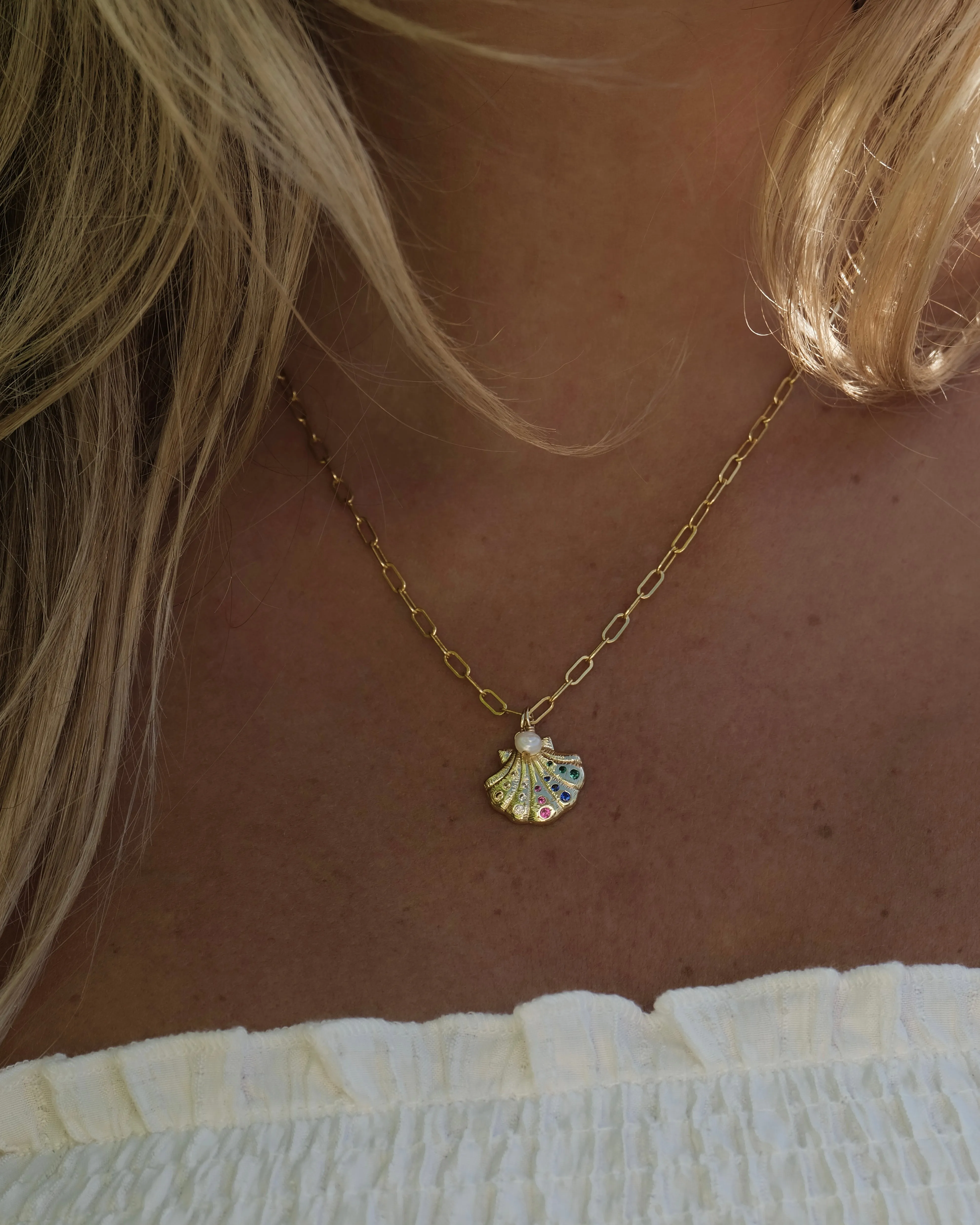 Gold Shell Charm