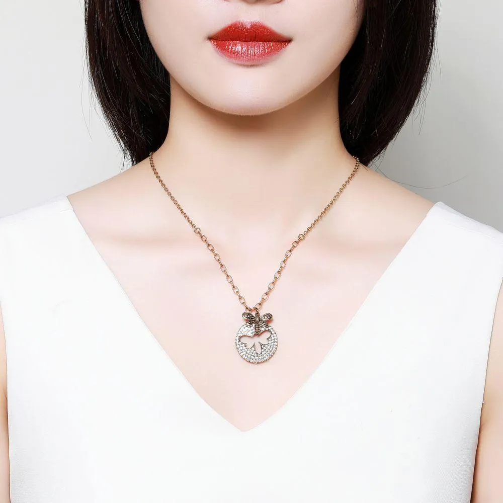 Golden Bee Necklace -KFJN0292