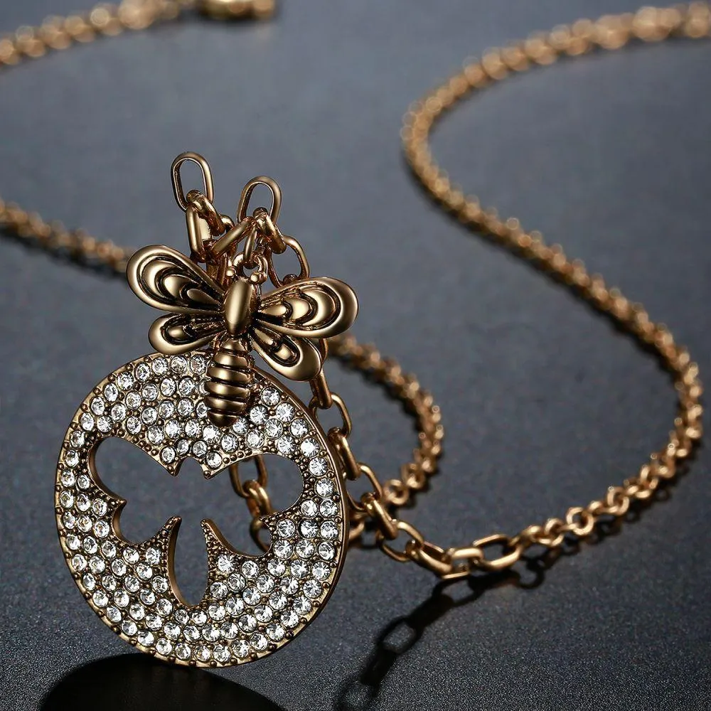 Golden Bee Necklace -KFJN0292