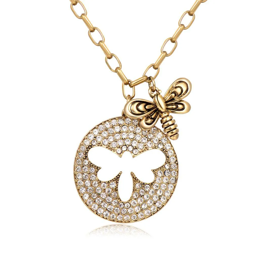 Golden Bee Necklace -KFJN0292
