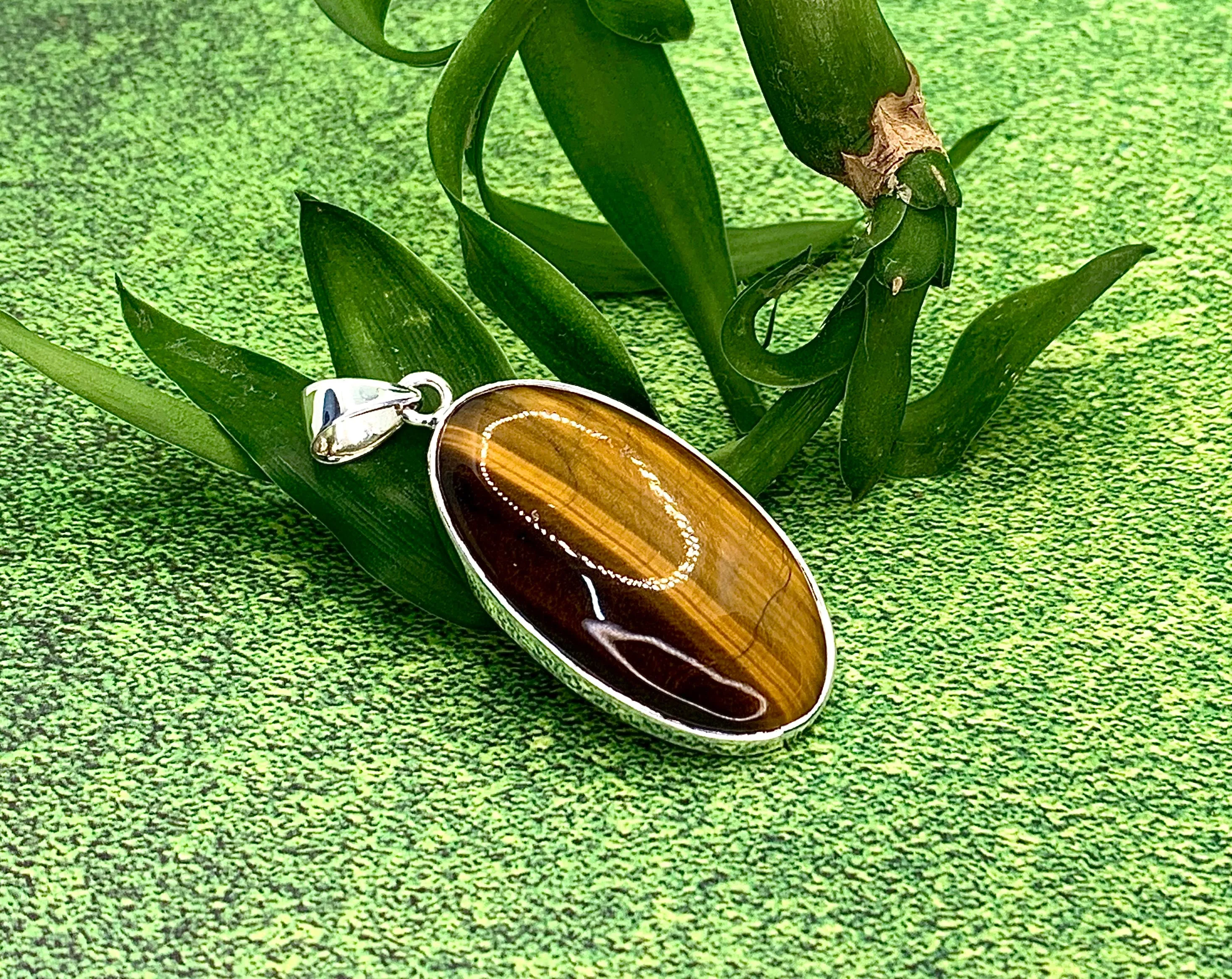 Golden Tiger's Eye Small Oval Pendant