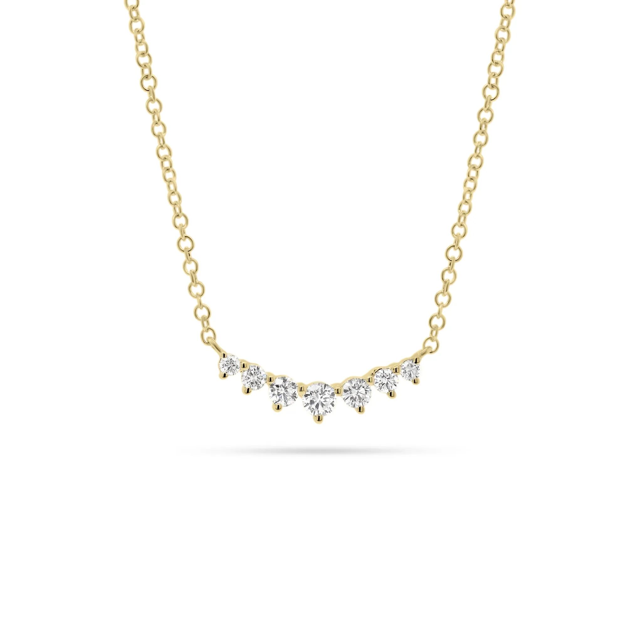 Graduated Diamond Bar Pendant