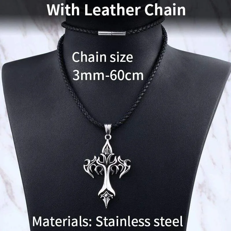 green stone Stainless Steel pendant necklace man power glory compass Jewelry