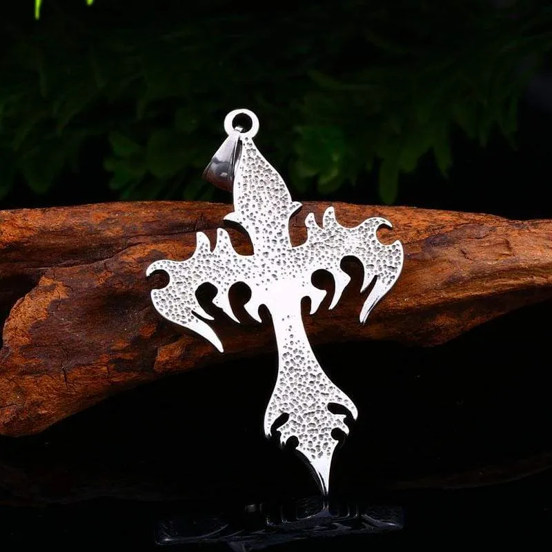 green stone Stainless Steel pendant necklace man power glory compass Jewelry