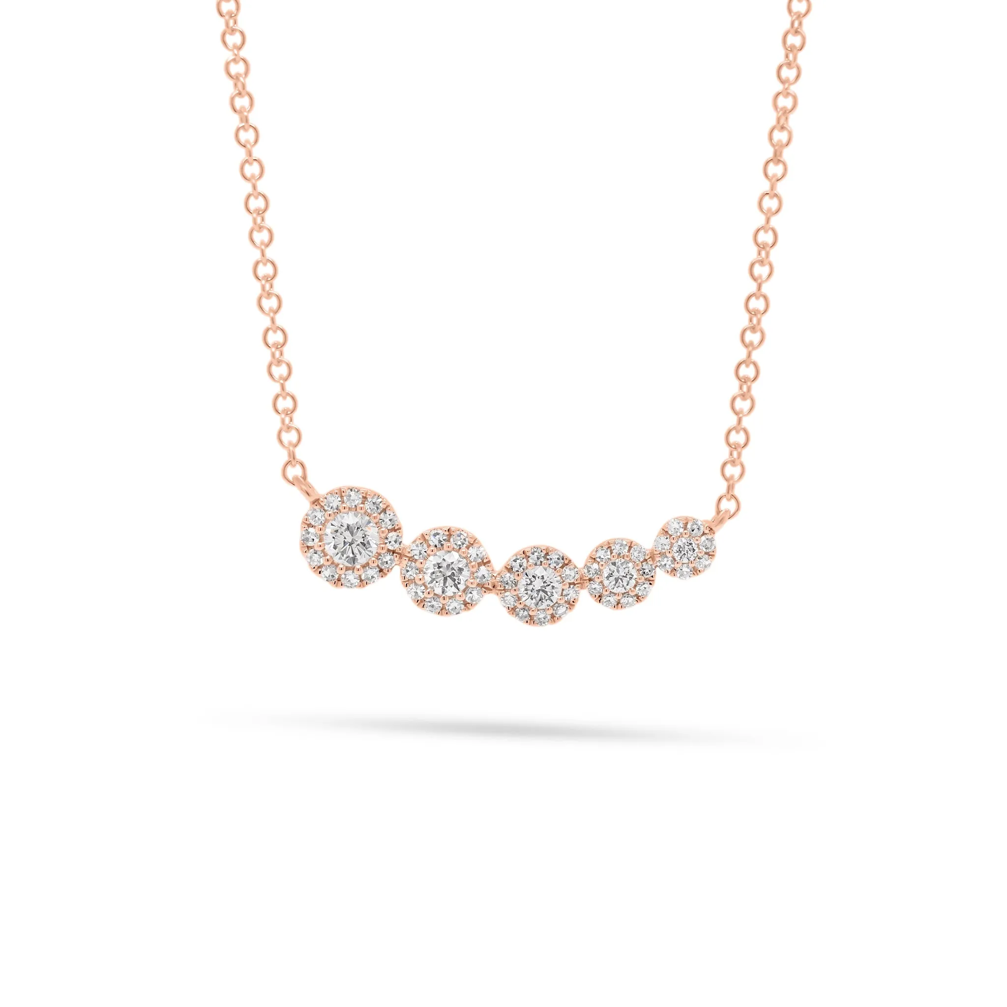 Halo Diamond Bar Pendant