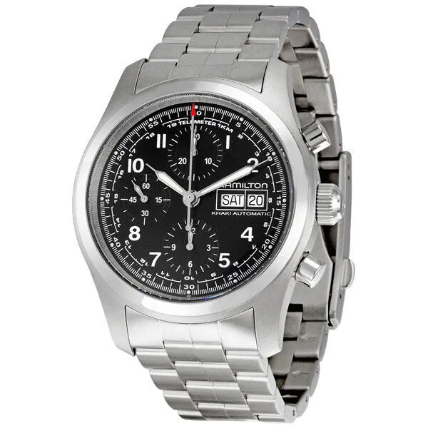Hamilton Khaki Field Black Dial Chronograph Automatic Men's Watch H71516137
