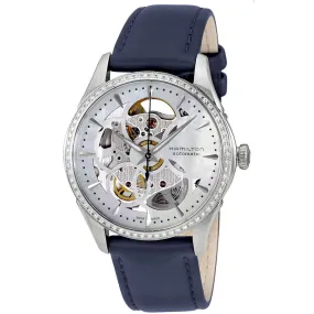 Hamilton White Mother of Pearl Skeleton Dial Ladies Watch H42405991
