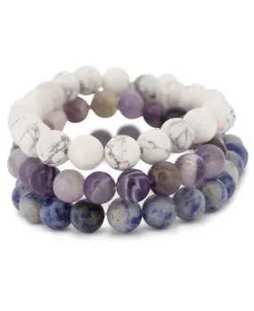 Healing Gemstone Bracelet Set for Serenity