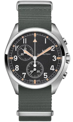HML Watch Khaki Aviation Pilot Pioneer Chrono Quartz