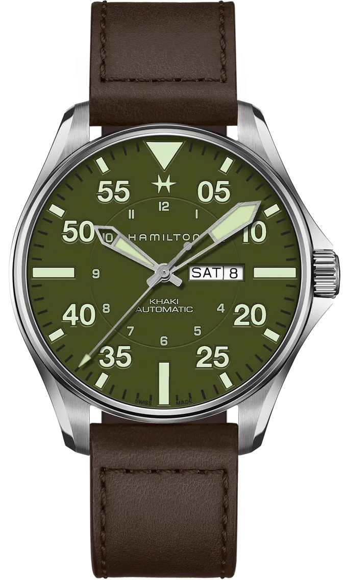 HML Watch Khaki Aviation Pilot Schott NYC Limited Edition