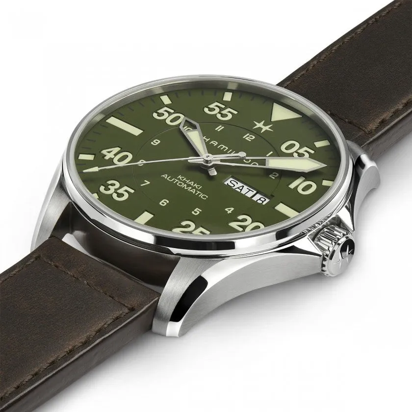 HML Watch Khaki Aviation Pilot Schott NYC Limited Edition