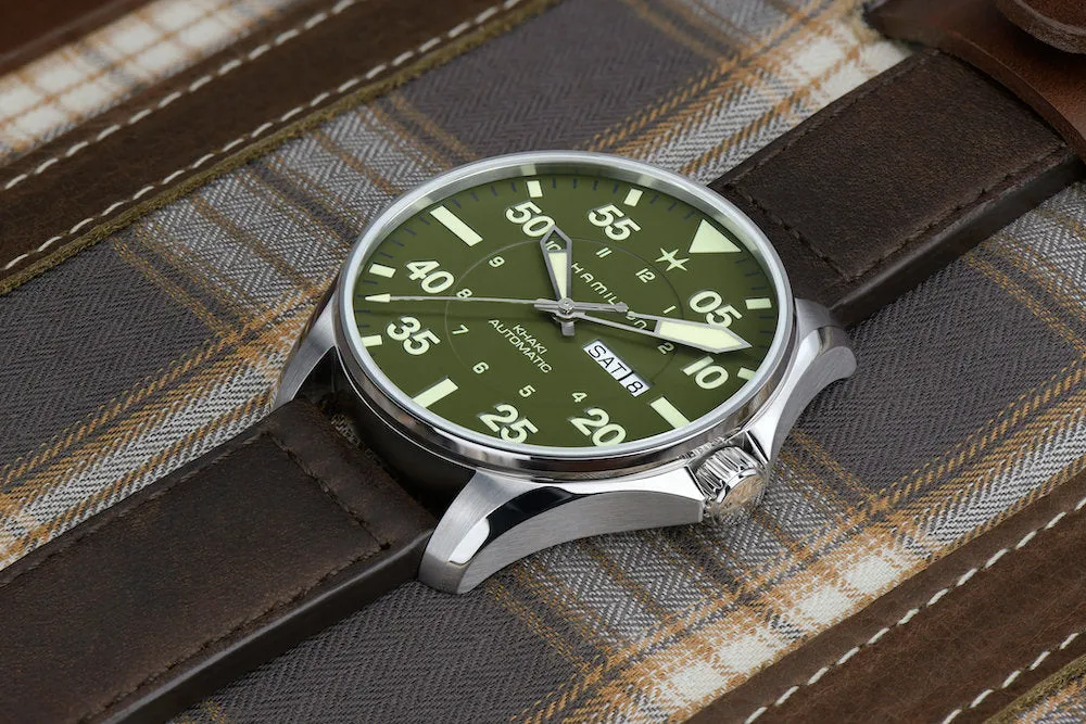 HML Watch Khaki Aviation Pilot Schott NYC Limited Edition
