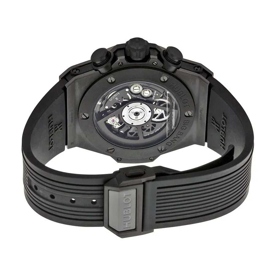 Hublot Big Bang Unico Magic Automatic Gold Skeleton Dial Black Rubber Men's Watch 411CM1138RX 411.cm.1138.rx