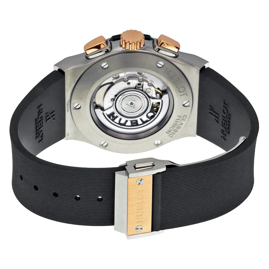 Hublot Classic Fusion Chronograph Black Dial Black Rubber Men's Watch 521.NO.1180.RX