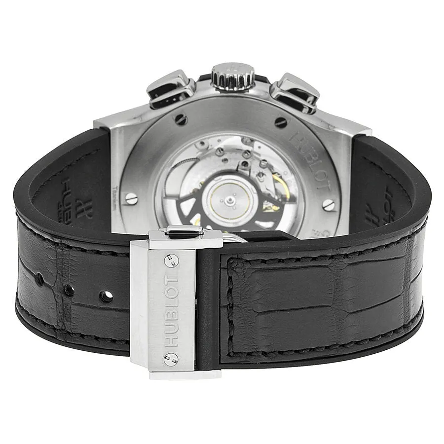 Hublot Classic Fusion Opaline Dial Black Leather Men's Watch 521.NX.2610.LR