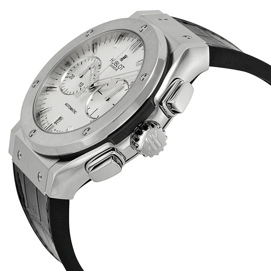 Hublot Classic Fusion Opaline Dial Black Leather Men's Watch 521.NX.2610.LR