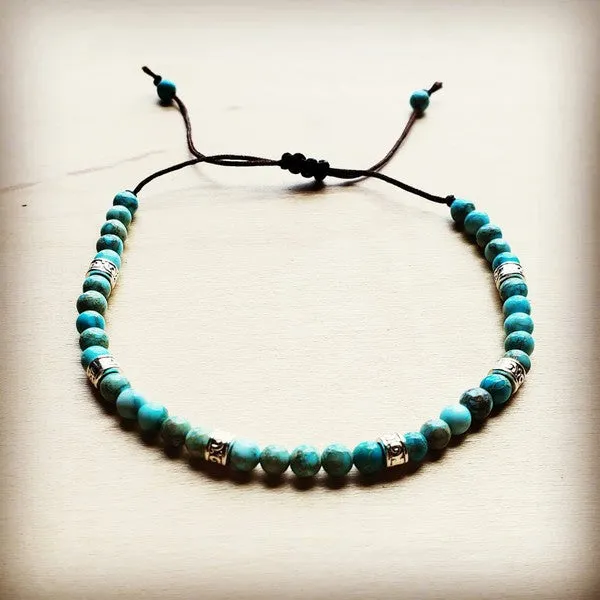 Imperial Jasper Stackable Bracelet W/Ties