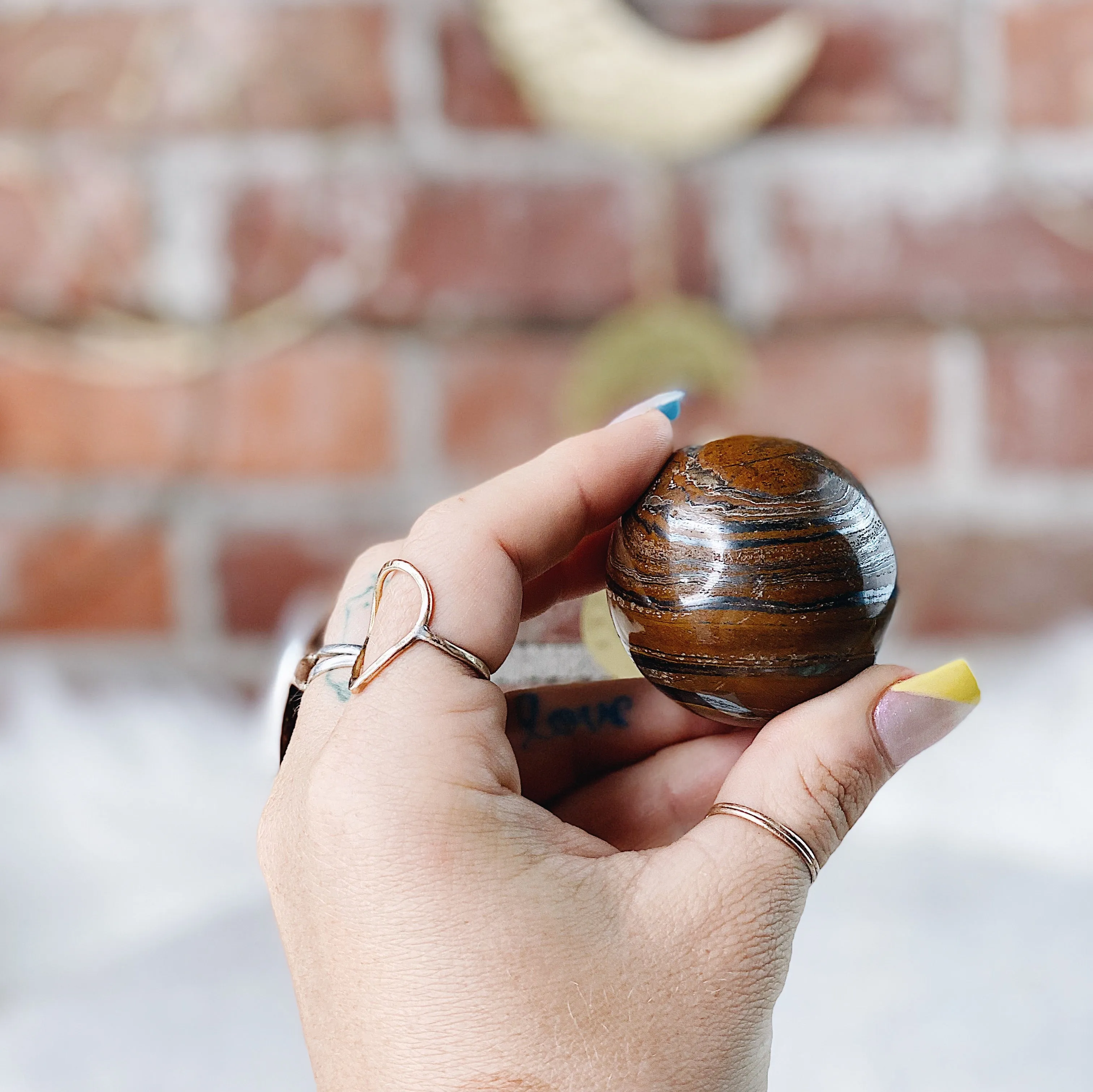 Intuitively Chosen Tiger’s Eye Sphere