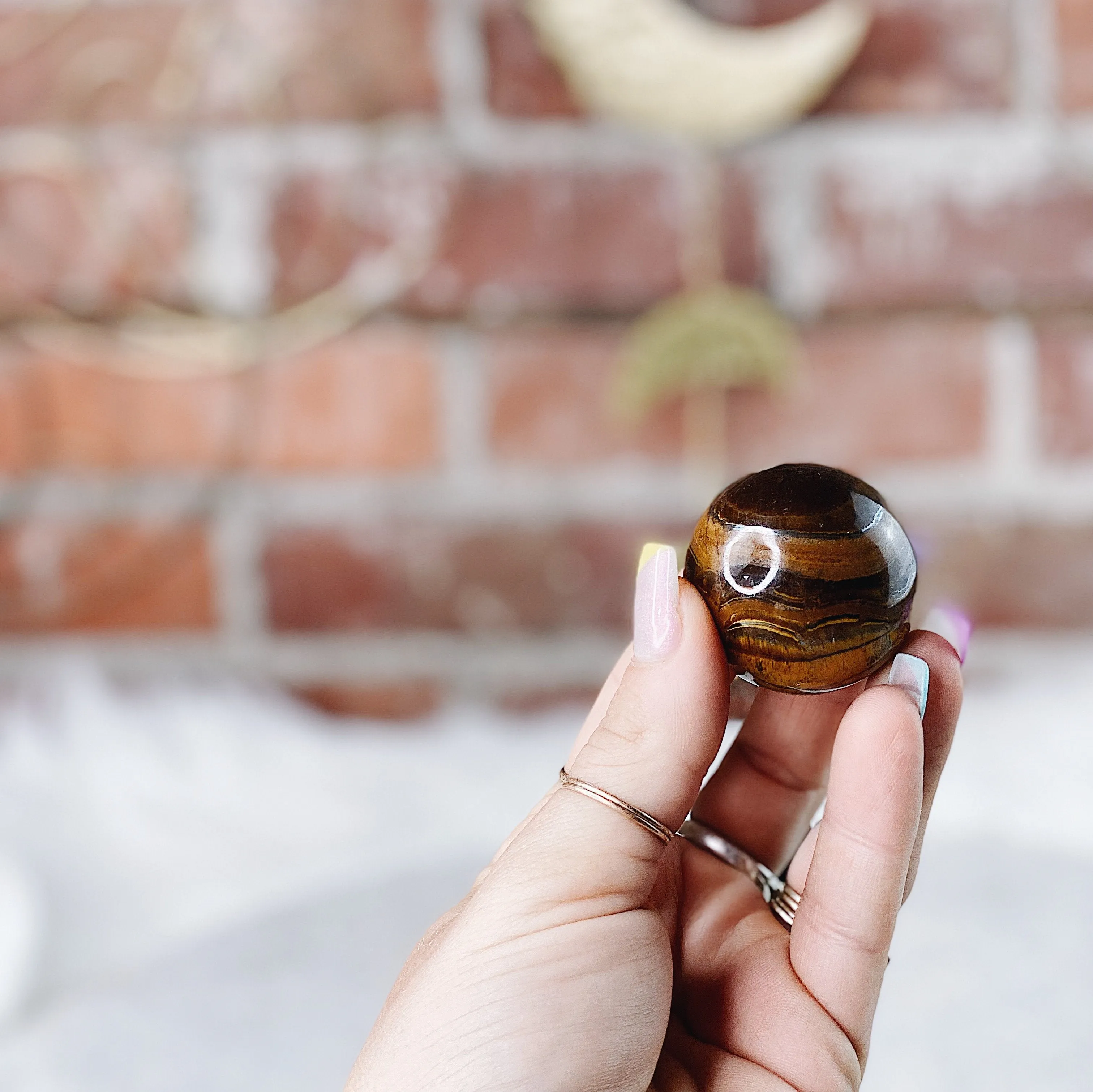 Intuitively Chosen Tiger’s Eye Sphere