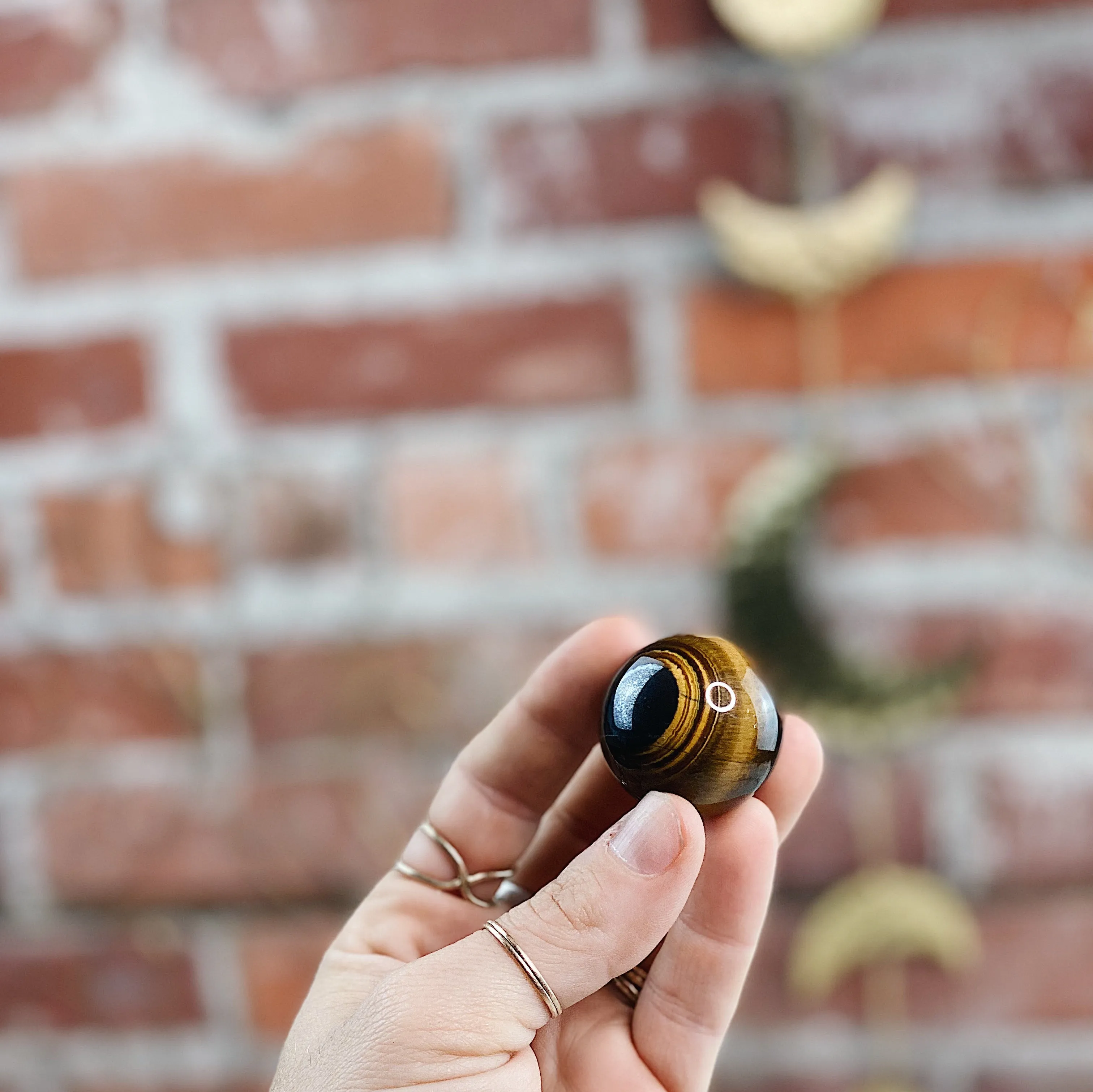 Intuitively Chosen Tiger’s Eye Sphere