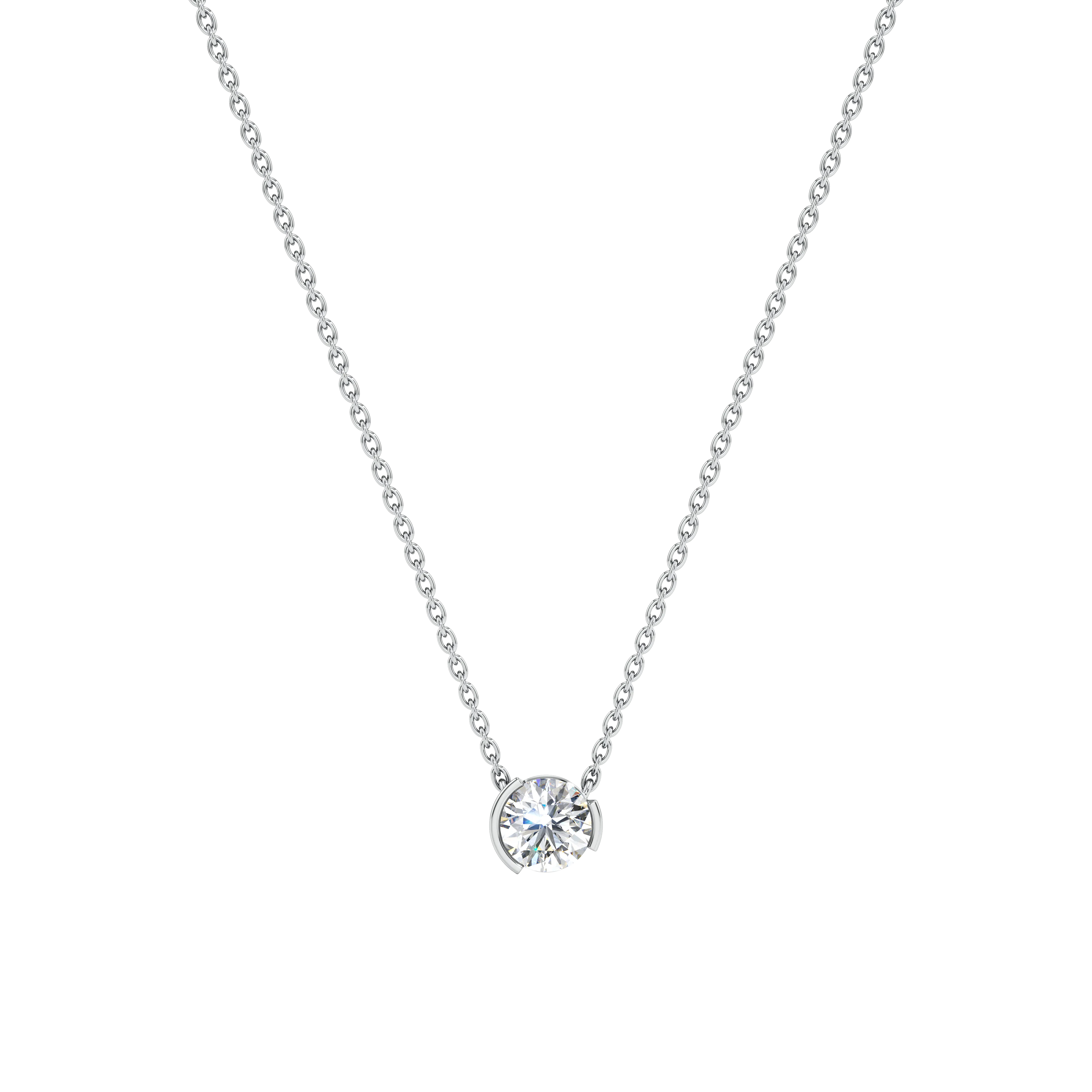 Meta small dahlia pendant necklace