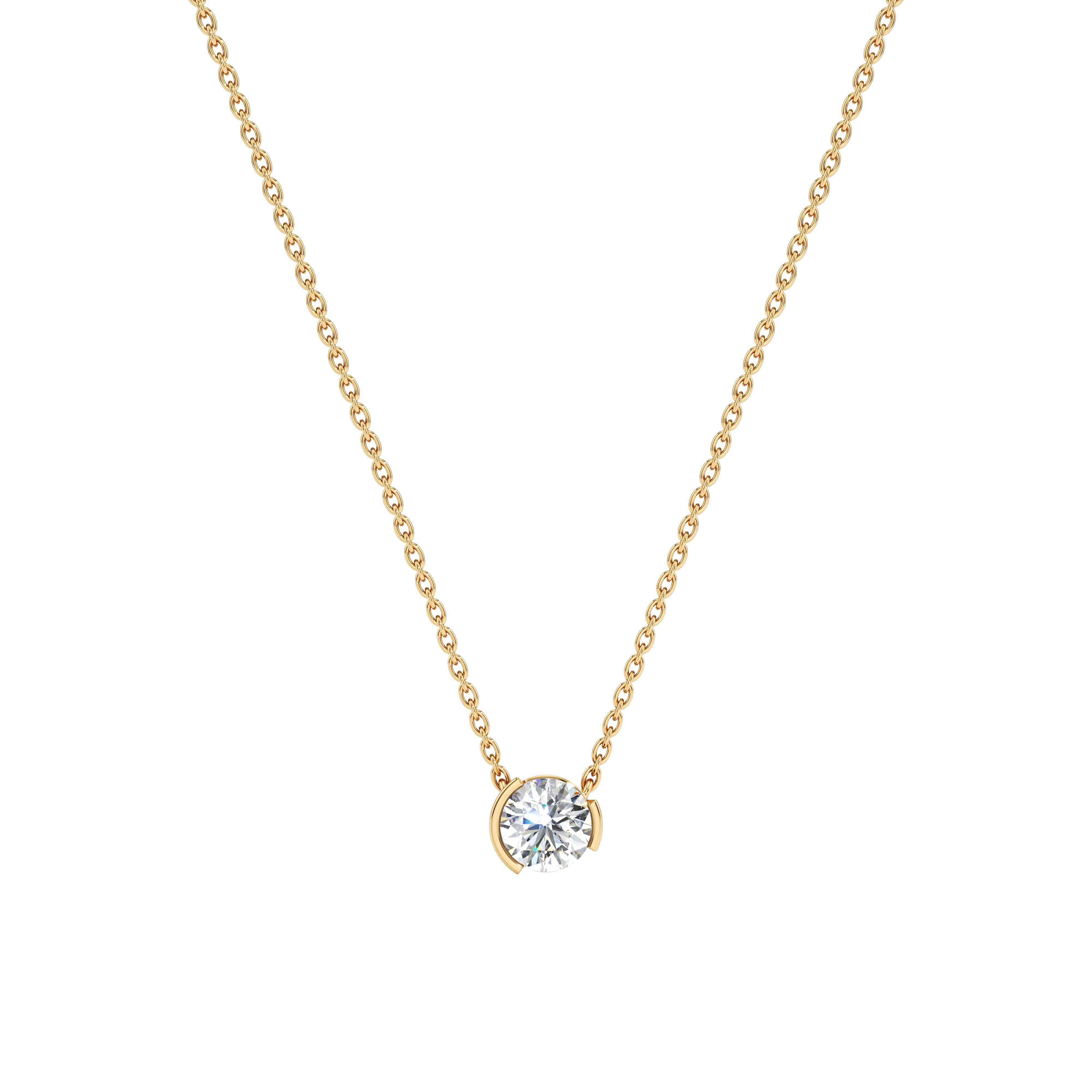 Meta small dahlia pendant necklace