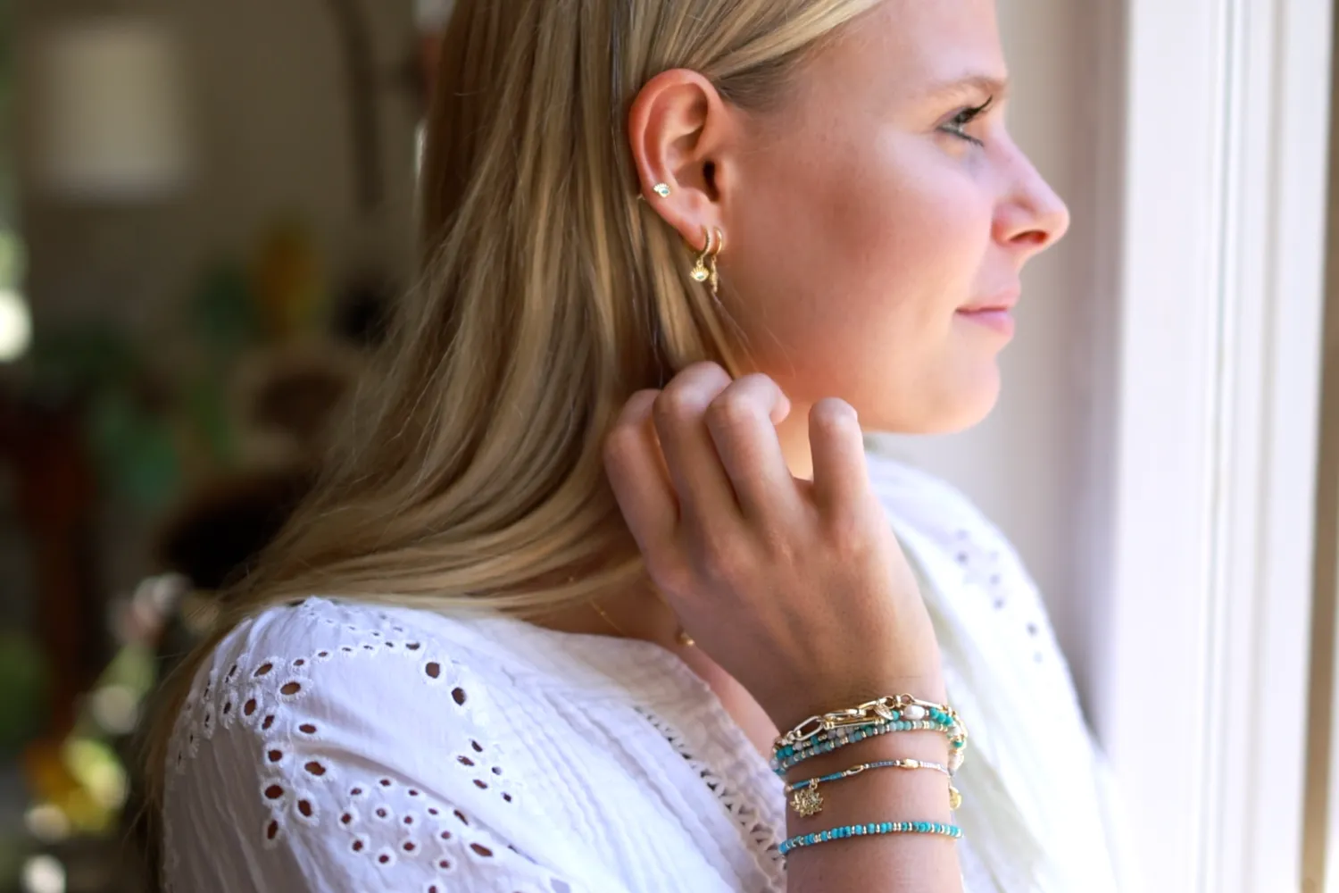 Mystical Turquoise Gold Bracelet