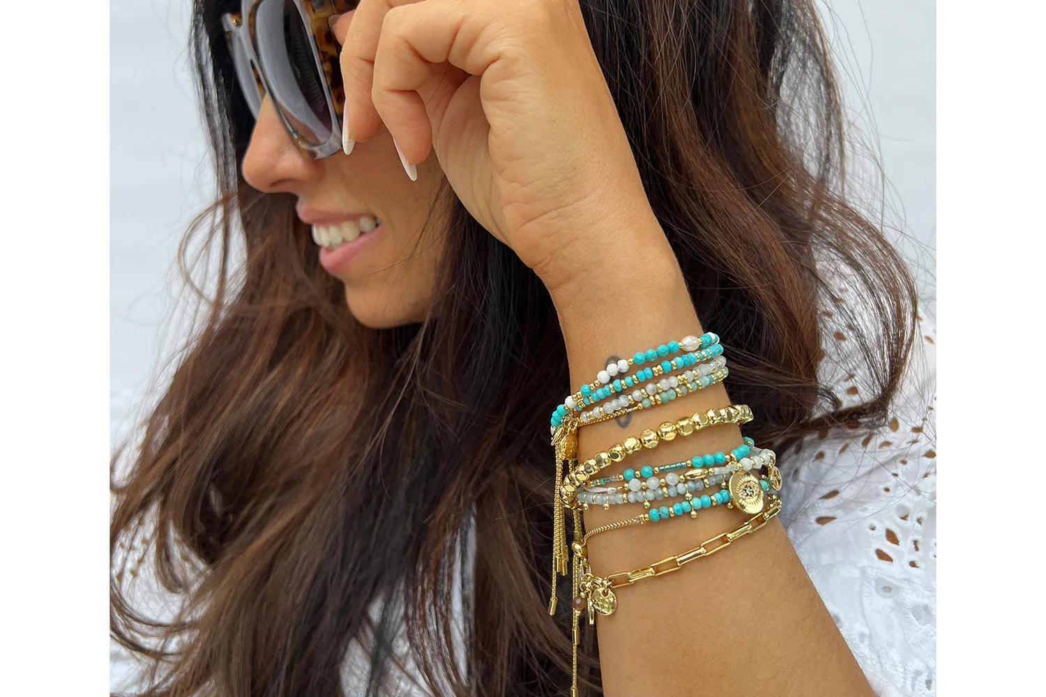 Mystical Turquoise Gold Bracelet