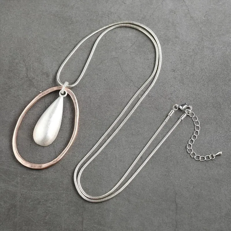 New In Kpop Fashion Jewelry for Women Long Necklace Water Goth Pendant necklace & pendant