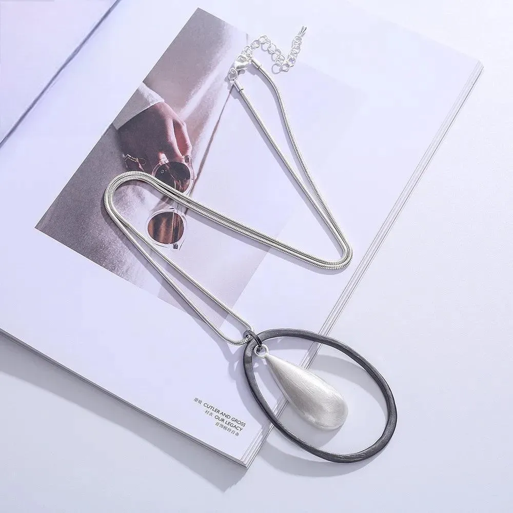 New In Kpop Fashion Jewelry for Women Long Necklace Water Goth Pendant necklace & pendant