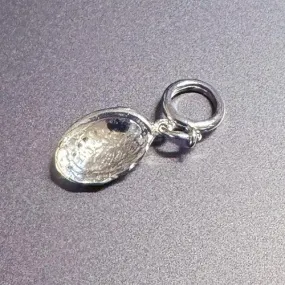 NZ Sterling Silver Paua Shell Charm