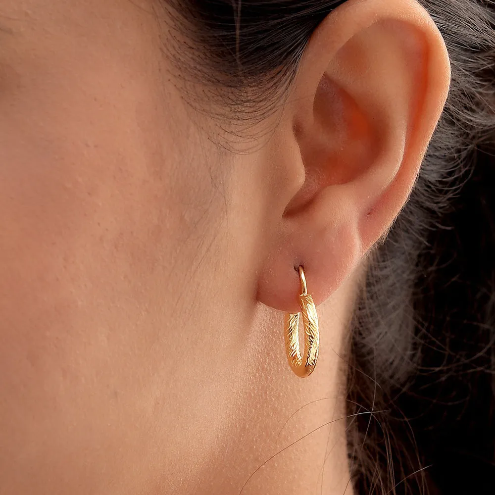 Ocean Mini Hoop Earrings   Ocean Link Ring