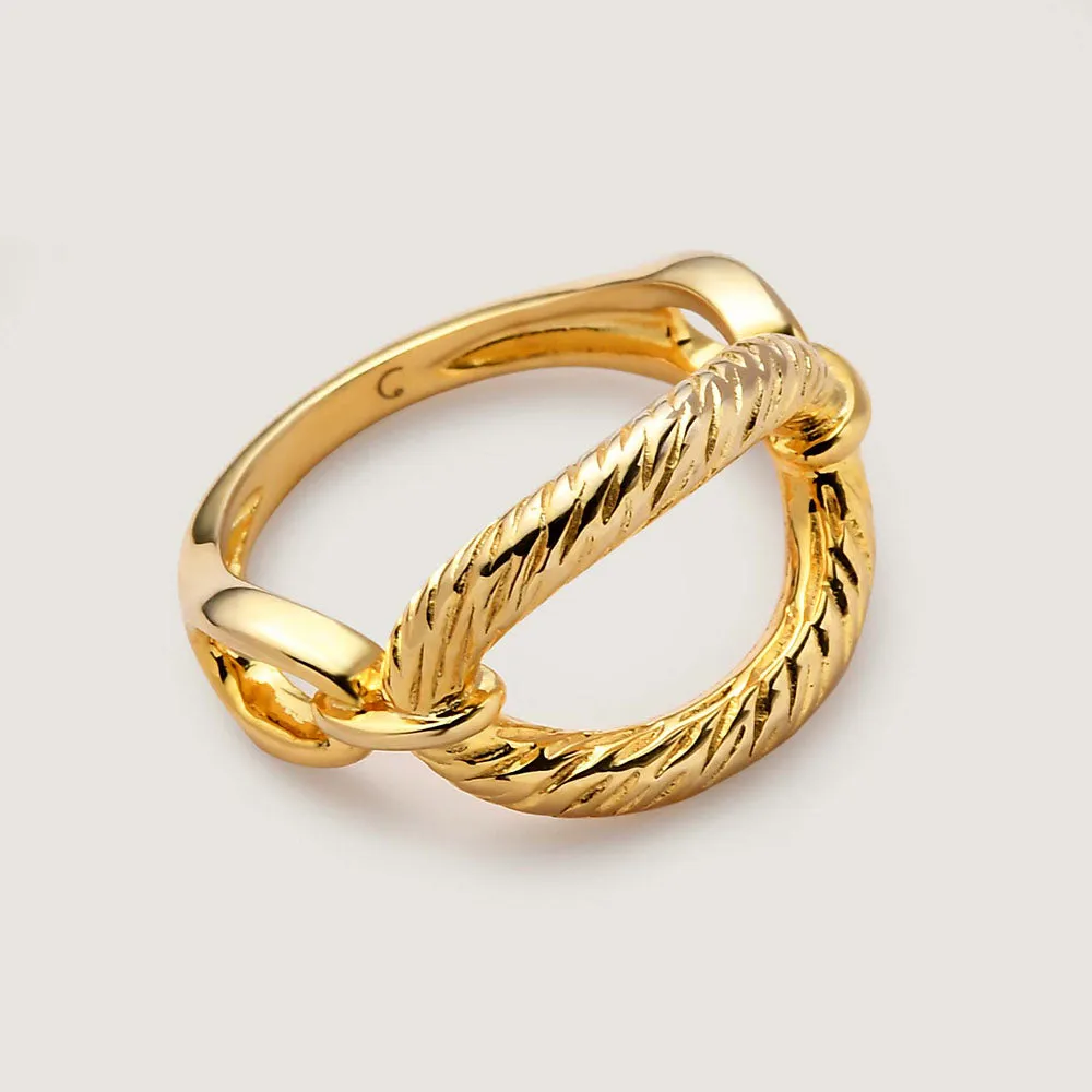 Ocean Mini Hoop Earrings   Ocean Link Ring