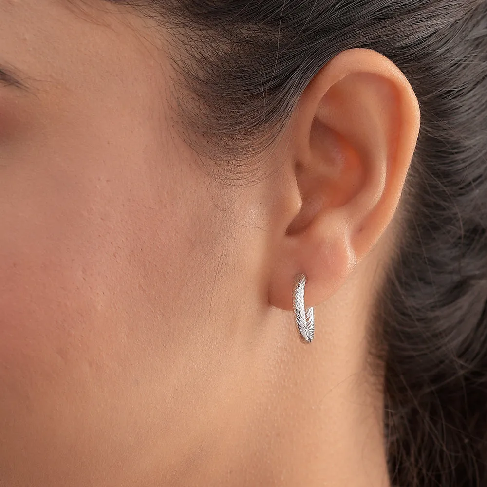 Ocean Mini Hoop Earrings   Ocean Link Ring