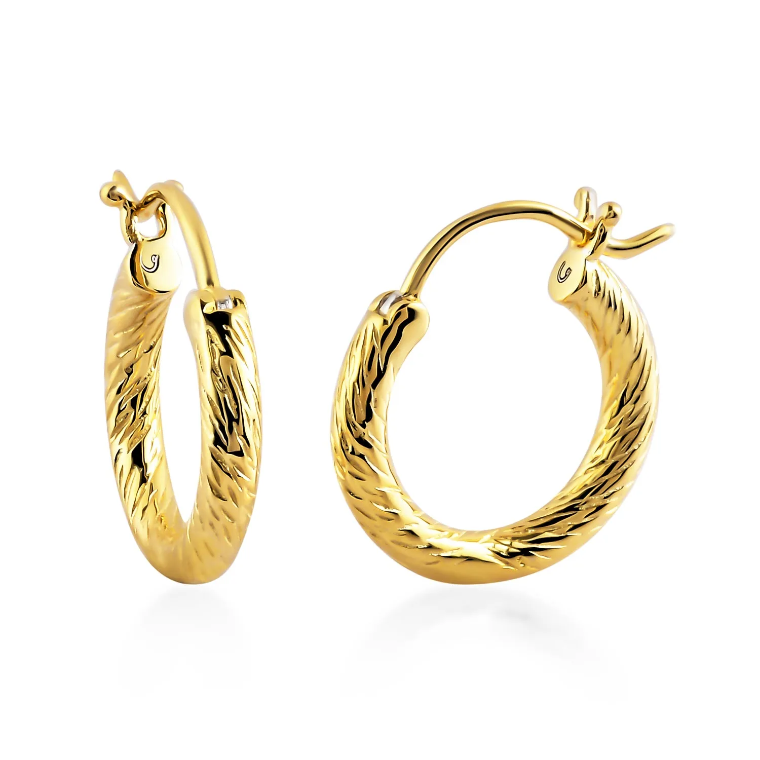 Ocean Mini Hoop Earrings   Ocean Link Ring